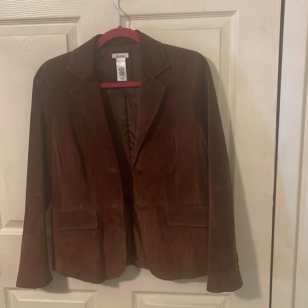 Liz & Co. Retro Liz & Co Suede Jacket - Women | Color: Black & Brown | Size: M